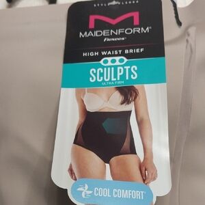 Maidenform NWT Shapewear Sculpts High Waist Ultra Firm Brief 2XL Nude FLS094